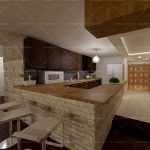 Simulation of Residential Unit Kitchen